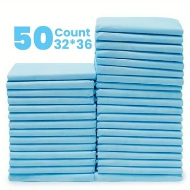 LIYING Bed Pads for Incontinence Disposable, 32 x 36,50 Count Disposable Incontinence Bed Pads-Maximum Absorbent Unisex Large Chucks Pad-Incontinence Bed Pads-Bed Liners Incontinence,XXL