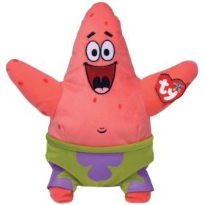 Spongebob Squarepants MWMT Ty Beanie Baby ~ PATRICK STAR 7 Inch 