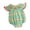 Z18-Green, variant on Unisex Fluffy Romper, Kids Loungewear, Light Plush Zipper Bat Print
