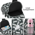 thumbnail image 4 of Watercolor Pig Backpack - Multipurpose Crossbody Shoulder Bag for Women Hiking Backpack, 4 of 6