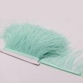 thumbnail image 4 of 2 Colores De Adorno De Plumas De Para Manualidades De Costura 1 Yarda Verde Sunnimix  Ribete de plumas de avestruz, 4 of 8