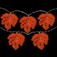 thumbnail image 4 of Northlight LED Maple Leaves Fall Harvest Fairy Lights - 4.5' Clear Wire - 10ct, 4 of 5