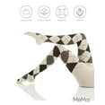 thumbnail image 6 of MeMoi Classic Large-Print Argyle Sweater Tights - Womens - Female (Medium/Large, Winter White), 6 of 12