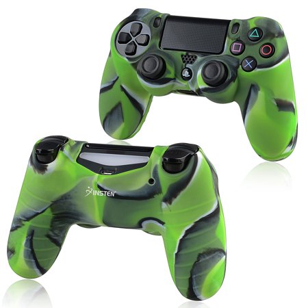 ps4 controller skin by Insten 1x Camouflage Navy Green Skin Case Cover for Sony PlayStation 4 PS4