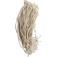 thumbnail image 2 of 100 Uds. Cuerda de cuerda para etiquetas colgantes con pasador de bloqueo a presión lazos de gancho para etiquetas de ropa (algodón beige en negrita), 2 of 5