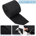 thumbnail image 4 of 6.5 Yards Felt Fabric Roll 5.5 Inch Wide Craft Felt Fabric Black Nonwoven Felt Roll for DIY Craftwork Sewing and Patchwork 2mm Thick, 4 of 9