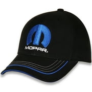 Mopar Men's Official Licensed Embroidered Logo Adjustable Hat Cap - Black/Blue