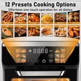 thumbnail image 3 of Bluebow 12QT Air Fryer Toaster Oven, 12-in-1 Multi-functional Color Touchscreen with Easy-view Windows, Less Oil Healthy Cooking for Home Kitchen Use, 3 of 8