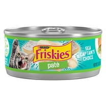 Purina Friskies Wet Cat Food Pate, Sea Captain's Choice, 5.5 oz Can