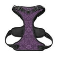 thumbnail image 5 of Bingfone Retro Florals Purple No Pull Dog Vest Harness For Small Medium Large Dogs Strap For Puppy Walking,Training,Dog Harness-Medium, 5 of 9