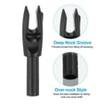 thumbnail image 3 of Uxcell Archery Arrows Nocks 4.2mm 0.165" Insert Arrow Nock Replacement Black 50 Pack, 3 of 5