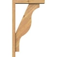 thumbnail image 3 of Ekena Millwork 3 1/2"W x 16"D x 28"H Funston Block Smooth Bracket w/ Offset Brace, Western Red Cedar, 3 of 25