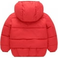 thumbnail image 4 of Clearance Baby Kids Hooded Warm Winter Coat Puffer Down Jacket Long Sleeve Windproof Outerwear for boy 2 to 7 years, 4 of 16