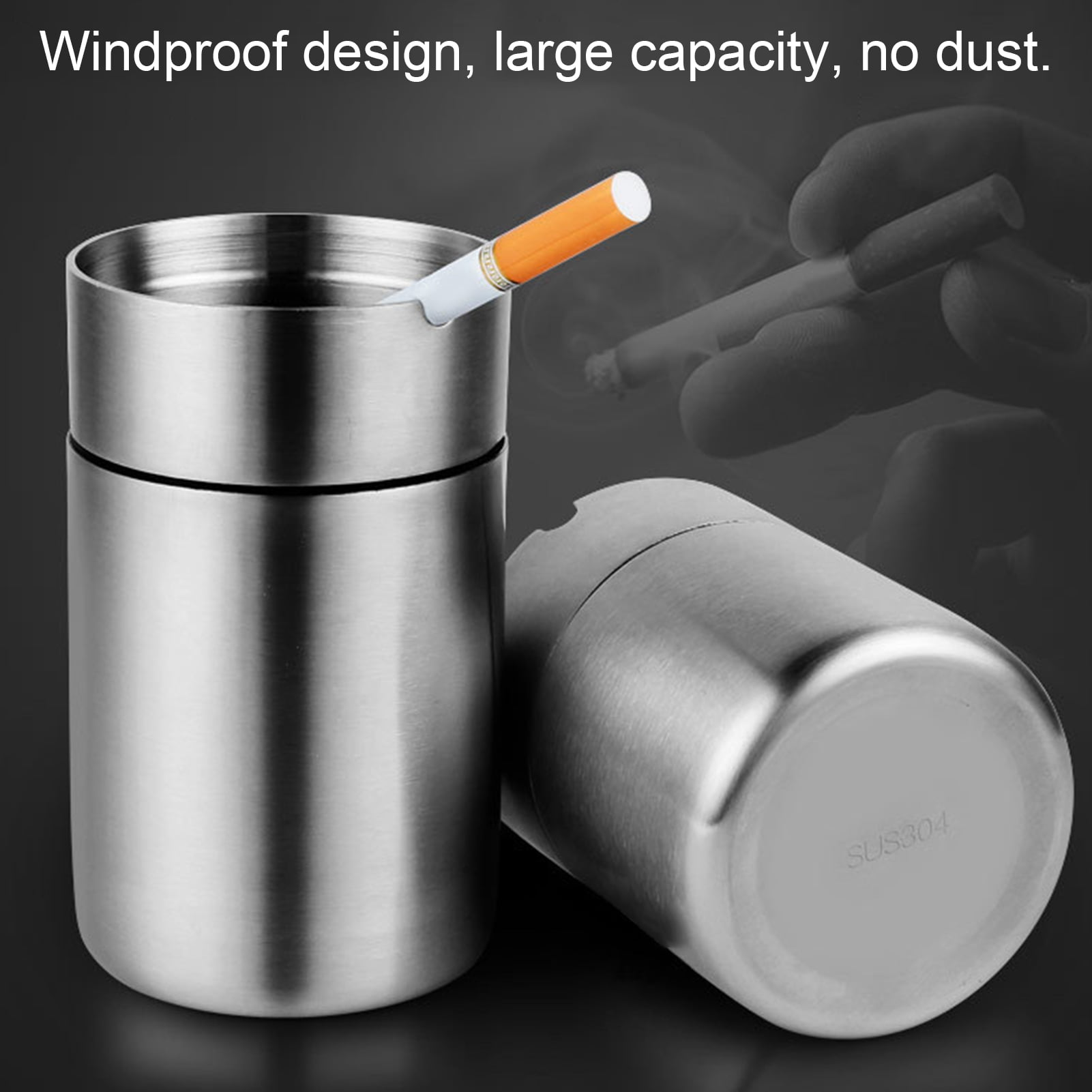 Fashion Household Supplies Ashtray Mug Smoke Detachable Windproof Car Supplies 