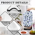 thumbnail image 4 of HELLHERO Lightweight Kitchen Accessories with There is only one dust cover Hand Strap 15.94"H x 9.45"L x 7.28"W, Blueberry Stripe Sky, 4 of 6
