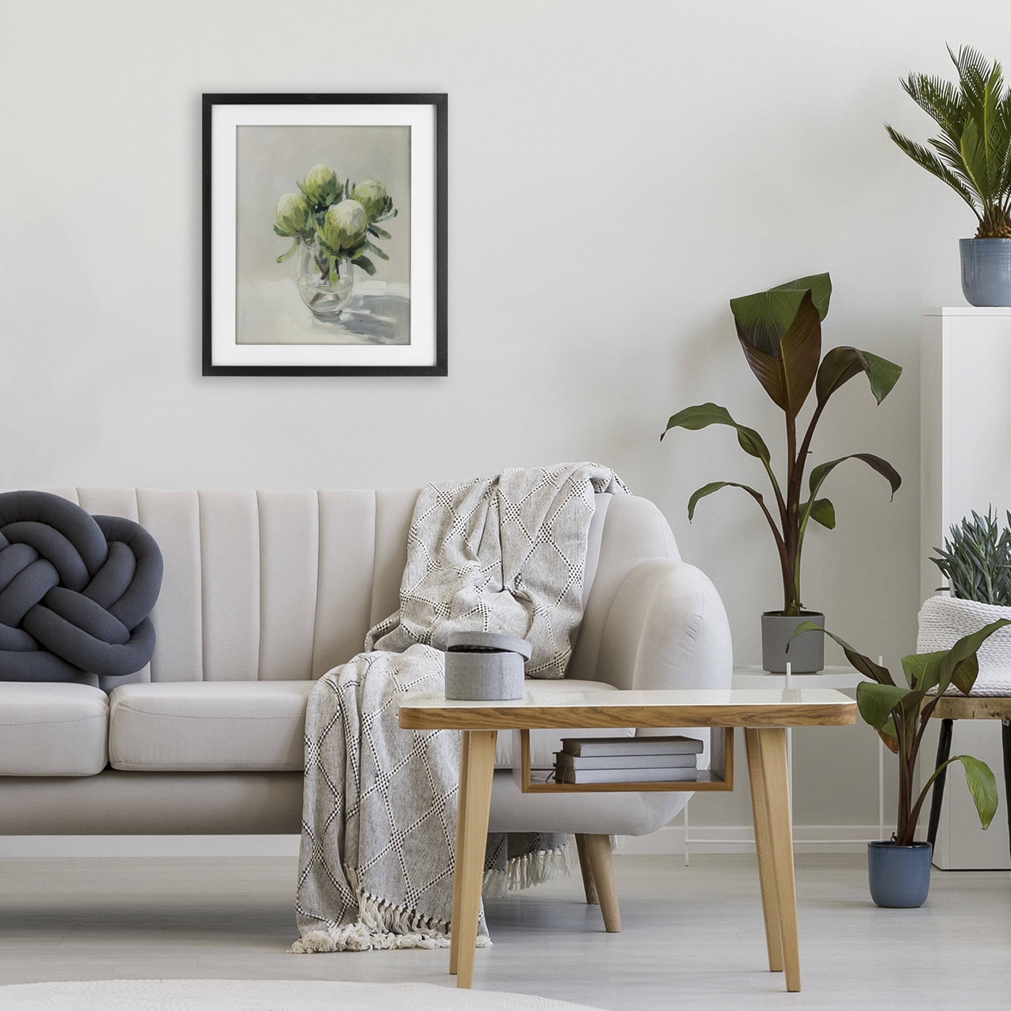 Stupell Industries Glass & Bloom Still Life Black Framed Print Under Glass, design by Svetlana Aleynikova