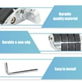 thumbnail image 4 of Unique Bargains Chrome Motorcycle Male Mount Dually Foot pegs Set For Harley Davidson Highway High Quality, 4 of 4