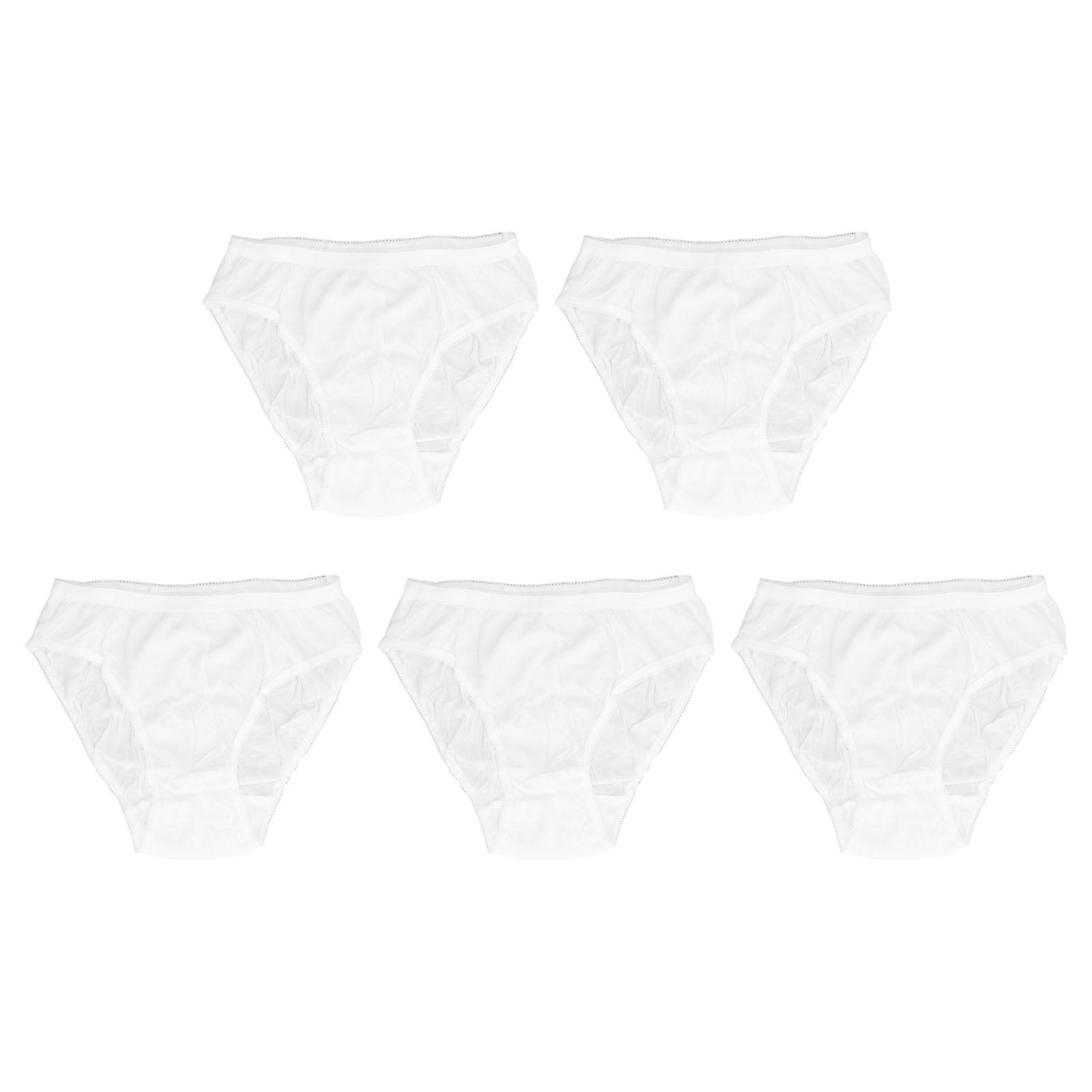 Disposable Cotton Pantie, Double Layer Crotch Protector Disposable  Underwear With High Elastic Waistband For Predelivery For 