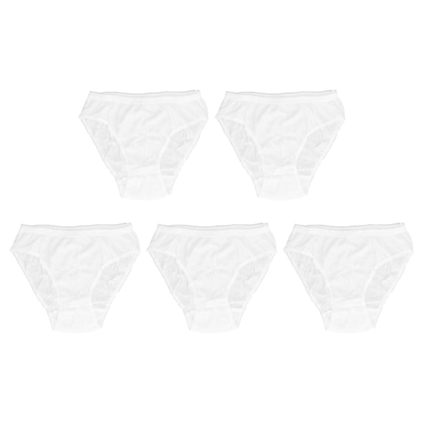 Ropa interior desechable de algodón puro, 5 piezas de ropa interior desechable para mujer, bragas desechables para mujer, ropa interior desechable para mujer, máxima confiabilidad