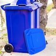 thumbnail image 5 of FRCOLOR Blue Plastic Trash Can Lid for Large Outdoor Waste Bin Replacement 50L, 5 of 11