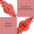 thumbnail image 2 of Motique Accessories 4-inch Scalloped Jaw Clip with Holes-Orange, 2 of 5