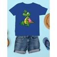 thumbnail image 3 of Crocodile With Towel T-Shirt Juniors -Image by Shutterstock,  x-Large, 3 of 4