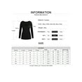 thumbnail image 4 of Gvmfive Women's Deep V Neck Long Sleeves Casual Tops Blouses Solid Drawstring Sweatshirt, 4 of 4