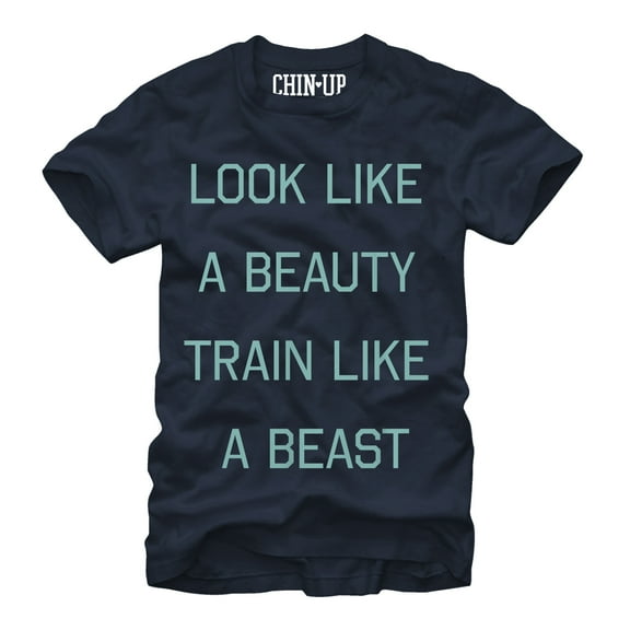Women's CHIN UP Beast Boyfriend Graphic Tee Navy Medium