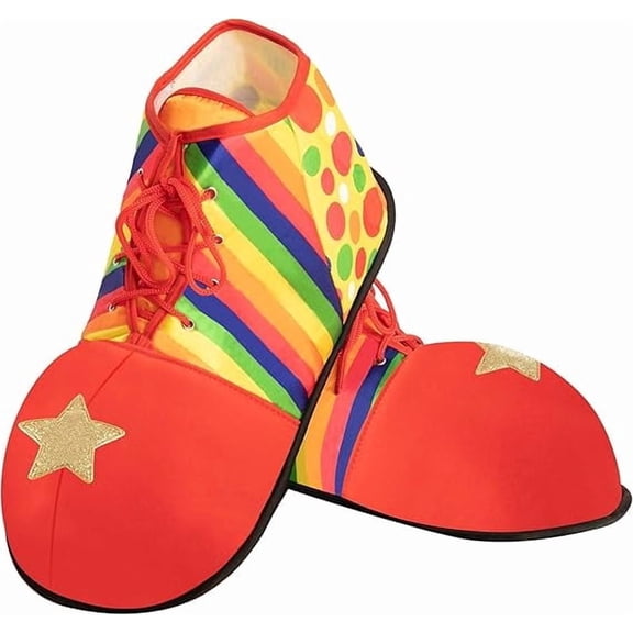 Joyfy Unisex Jumbo Clown Shoes, Halloween Costume Prop for Adults for Carnival, Cosplay, Fancy Dress Parties and Themed Celebrations