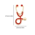 thumbnail image 5 of BQBQERT 15pcs Stethoscope Pin Nurse Brooch Doctor Badges Jewelry Pins Backpack Pin for Unisex, 5 of 14