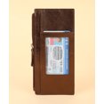 thumbnail image 3 of RFID Blocking Women's Wallet Vintage Leather All in One Card Case Holder Slim, Bronze, 3 of 8