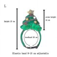 thumbnail image 1 of Tocado navideño Diadema Decoración Árbol de Navidad Adorno para mascotas, Tamaño: l, 1 of 1