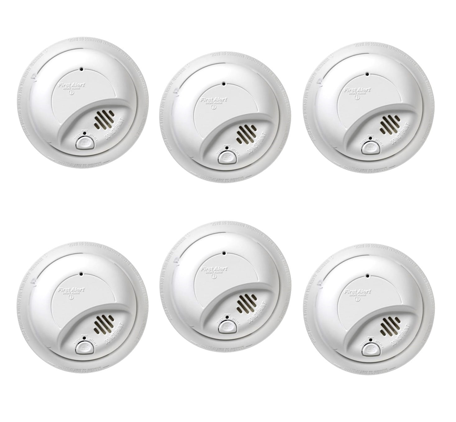 First Alert 9120B6CP Smoke Alarm 6 Pack for sale online 