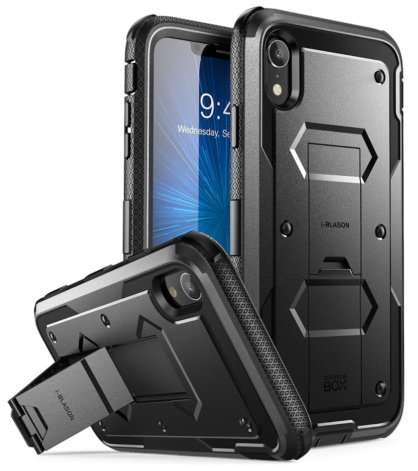 i-Blason [Armorbox] [Built in Screen Protector] [Full Body] [Heavy Duty  Protection] [Kickstand] Shock Reduction Case for Apple iPhone XR 6.1 Inch  