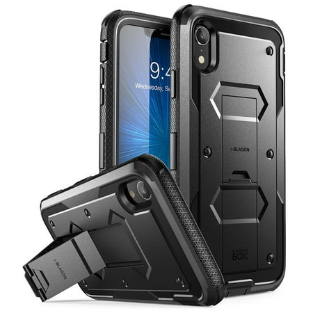 iPhone XR Case, [Armorbox] i-Blason [Built in Screen Protector][Full Body] [Heavy Duty Protection] [Kickstand] Shock Reduction Case for Apple iPhone XR 6.1 Inch (2018 Release)