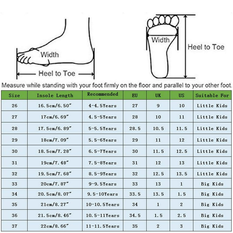 8.5 child shoe store size