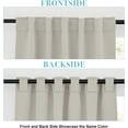 thumbnail image 2 of XIACOCO-White Sheer Curtains 84 Inches Long 2 Panels Set, Sheer White Curtains For Living Room/Bedroom, Rod Pocket Voile Sheer Panel Drapes, 2Pcs, Each 42" W X 18451" L, 2 of 4