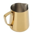 thumbnail image 4 of Coffee Frothing Pitcher, Stainless Steel Eagle Tip Milk Frothing Pitcher  For Milk Tea Shop 350ML Seven Color,350ML Gold,350ML Teflon Blue,550ML Seven Color,550ML Gold,900ML Seven, 4 of 8