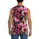 thumbnail image 4 of Balery Rose Flowers Camisetas sin mangas para hombre, absorbe la humedad y protege contra el mal olor.-Large, 4 of 7