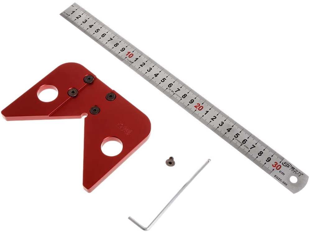 45 Degree Angle Scribe Tool – Aluminum Alloy Center Line Drawing Tool For Woodworking & Carpentry - View #3