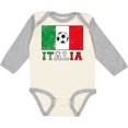 thumbnail image 3 of Inktastic Italian Soccer Boys or Girls Long Sleeve Baby Bodysuit, 3 of 5
