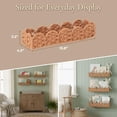 thumbnail image 2 of Scalloped Rattan Wall Shelf – Floating Bookshelf for Nursery, Bedroom or Living Room – Decorative Boho Scalloped Shelves, Rattan Wall Shelf for Storage, Nursery Book Shelf & Display, 2 of 4