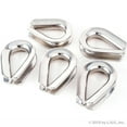 thumbnail image 2 of Red Hound Auto (5) 3/4 Inches (19mm) Stainless Steel Wire Rope Cable Thimbles, 2 of 4