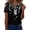 AL22_Black, variant on IYYVV Short Sleeve Womens Shirts Summer Tops 2026 Floral Soft Boho Casual Button Down V Neck Loose Fit T Shirts Army Green M