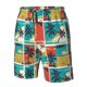 thumbnail image 4 of Fotbe Colorful Hawaii Palms Trajes de Baño Estampados para Hombre, Shorts de Verano de Secado Rápido, Ropa de Playa, Bañadores-X-Large, 4 of 6