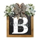 thumbnail image 2 of Corona personalizada con apellido | Letrero colgante para la puerta principal | Decoración de madera con monograma para la entrada de la casa durante todo el año, 2 of 2