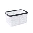 thumbnail image 1 of EIMELI Large Capacity Basket Storing Items Hollow Storage Basket To Access Storage Basket For Kitchen Storage Basket Items Pure white medium size, 1 of 8