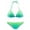 Green, variant on Fesfesfes Three-piece Swimsuit for Women Bandage Solid Bikini Push-Up Padded Swimwear Swimsuit Beachwear Set