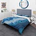 thumbnail image 1 of Designart 'Geode Slice Macro' Abstract Bedding Set - Duvet Cover & Shams, 1 of 4