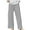 Grey, variant on Audhol Womens Striped Pants! Women's Non Pocket Floral Cotton Linen Casual Pants Loose Pants Women Beige L